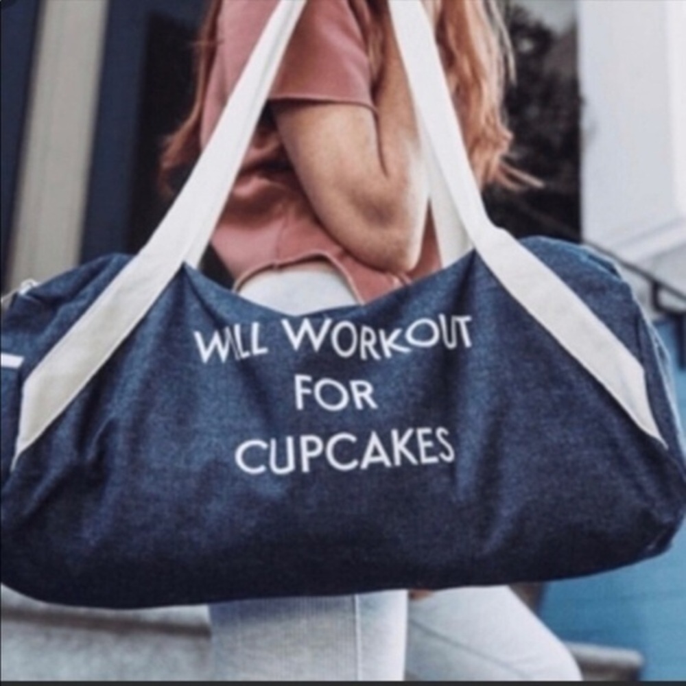PRIVATE PARTY DENIM BAG WILL WORKOUT FOR CUPCAKES GRAPHICS NEW